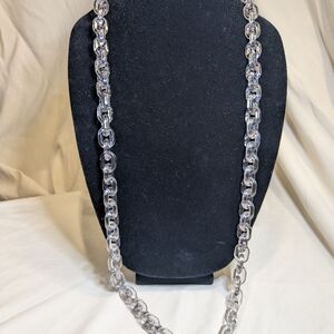 Mary Kathryn Lucite Clear Chain Necklace
